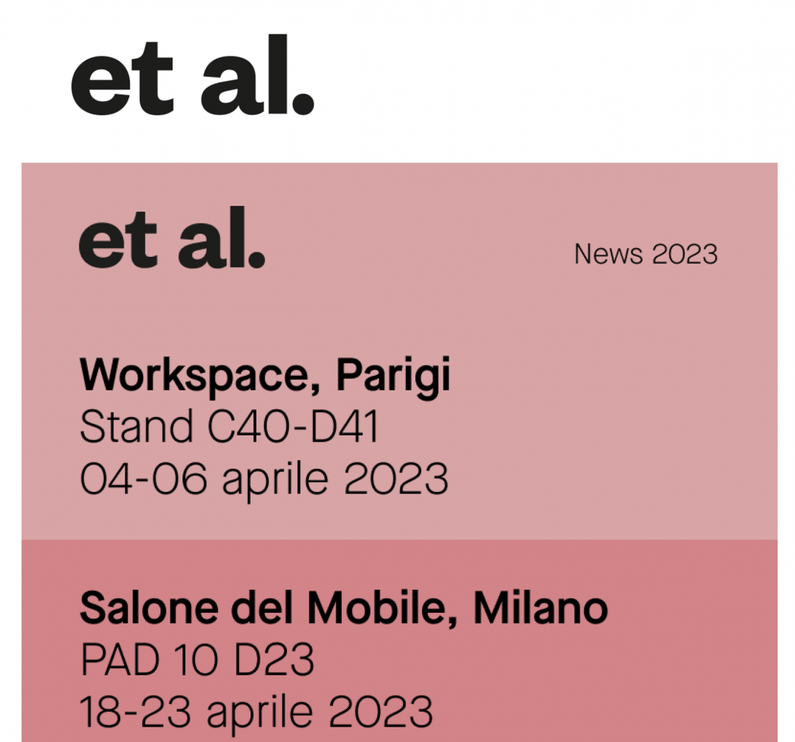 Save the date Salone del Mobile/Workspace